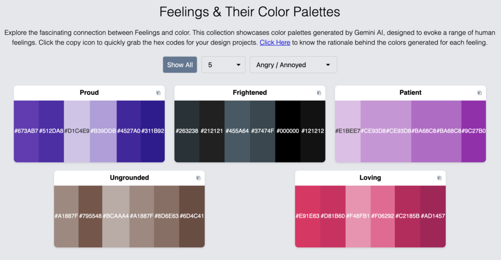 AI-Powered Color Palettes